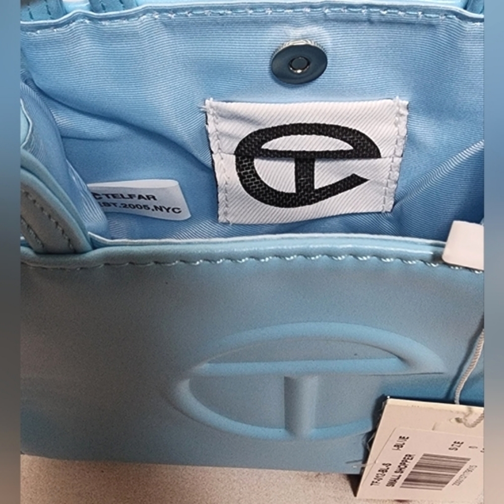 NWT Faux Luxury Vegan Leather Small Crossbody Shopping Bag - Picture 11 of 15